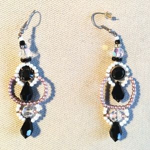 Pearl Beads & Stones Earrings